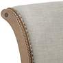 3_Oliver 26 1/4" High Sand Fabric Scroll Back Swivel Counter Stool more views