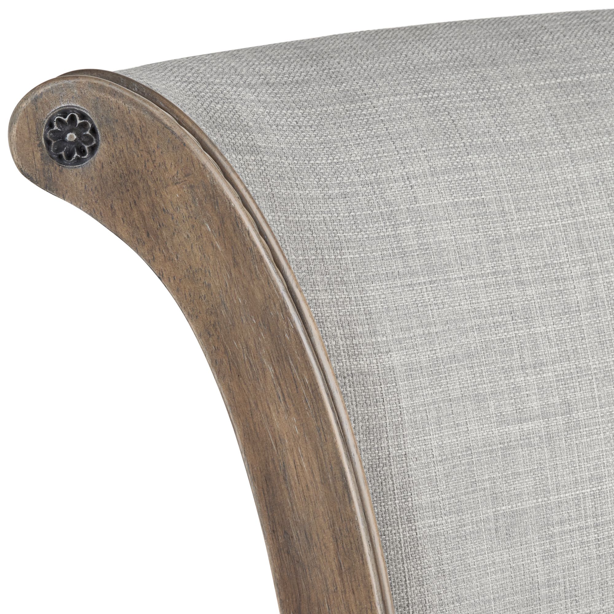 Image 3 Oliver 26" Ash Gray Fabric Swivel Counter Stools Set of 2 more views