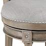 5_Oliver 26" High Ash Gray and Oak Traditional Swivel Counter Stool more views