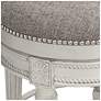 2_Oliver 26" Pewter Gray Fabric Backless Swivel Counter Stools Set of 2 more views