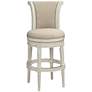 7_Oliver 30 1/2" Cream Fabric Swivel Bar Stools Set of 2 more views