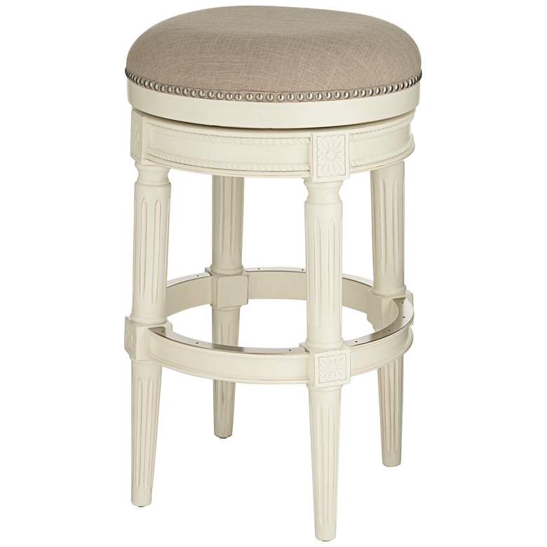 Image 2 Oliver 30 1/2 inch Erin Cream Swivel Barstool