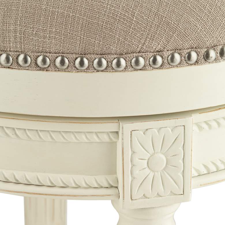 Image 3 Oliver 30 1/2" Erin Cream Swivel Barstool more views