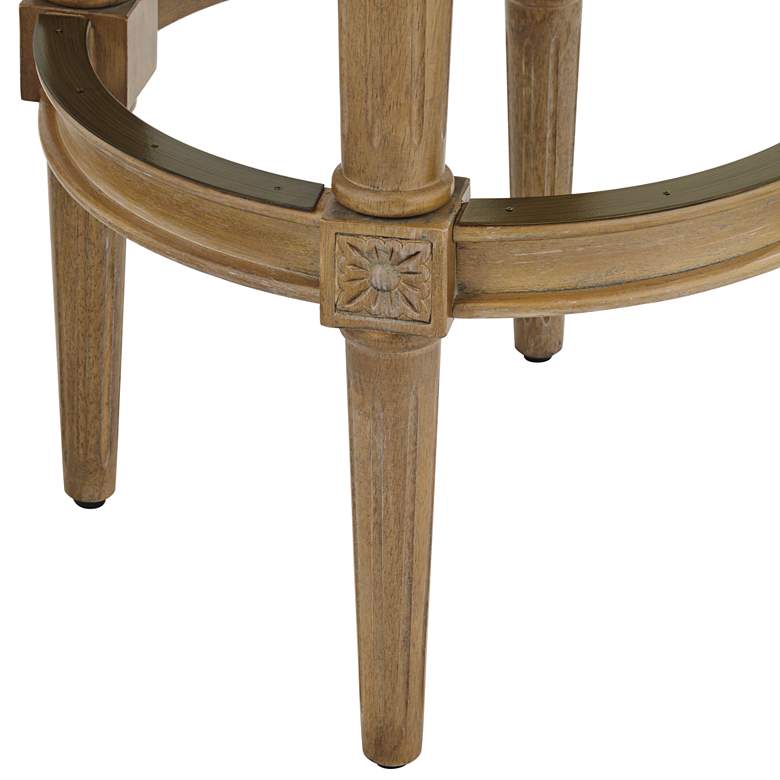 Image 3 Oliver 30 1/2 inch Weathered Oak Swivel Barstool more views