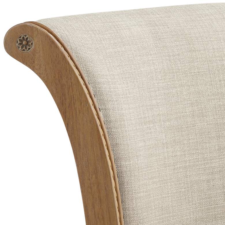 Image 2 Oliver 30 1/2" Sand Fabric Swivel Bar Stools Set of 2 more views