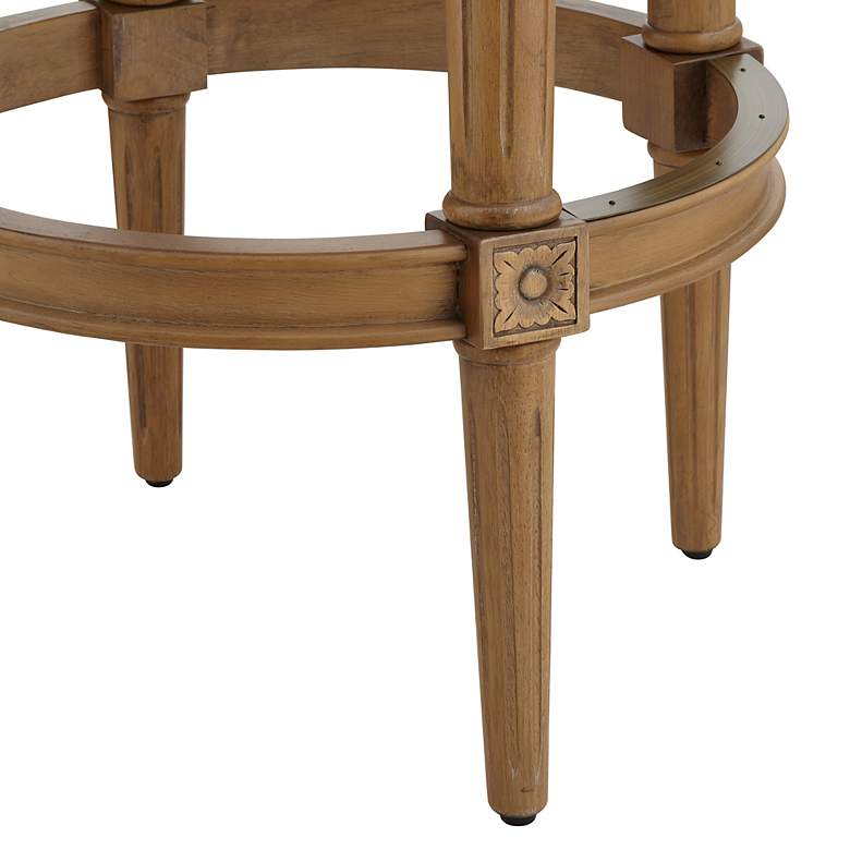 Image 4 Oliver 30 1/2" Sand Fabric Swivel Bar Stools Set of 2 more views