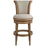 6_Oliver 30 1/2" Sand Fabric Swivel Bar Stools Set of 2 more views