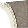 Thumbnail2 of Oliver 30" Pewter Gray Fabric Swivel Bar Stools Set of 2 more views