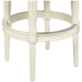 Image5 of Oliver 30" Pewter Gray Fabric Swivel Bar Stools Set of 2 more views