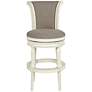 6_Oliver 30" Pewter Gray Fabric Swivel Bar Stools Set of 2 more views