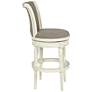 7_Oliver 30" Pewter Gray Fabric Swivel Bar Stools Set of 2 more views