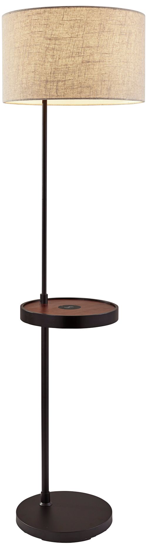 adesso jeffrey shelf floor lamp