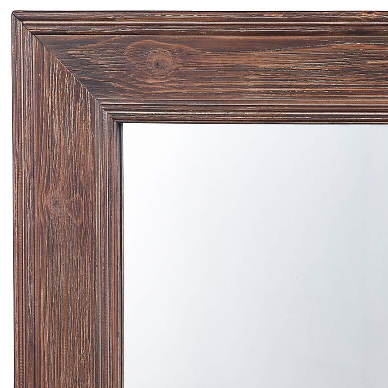 Image 2 Oliver Chestnut 23" x 28" Rectangular Wall Mirror more views