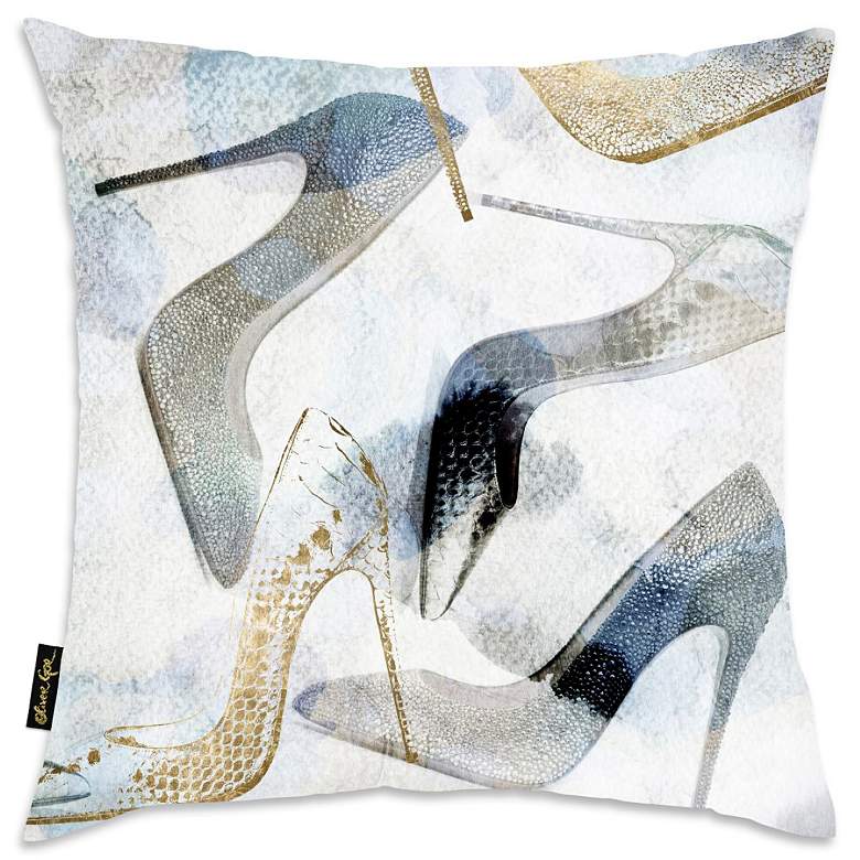 Image 1 Oliver Gal Bianca Velvet 18" Square Decorative Pillow