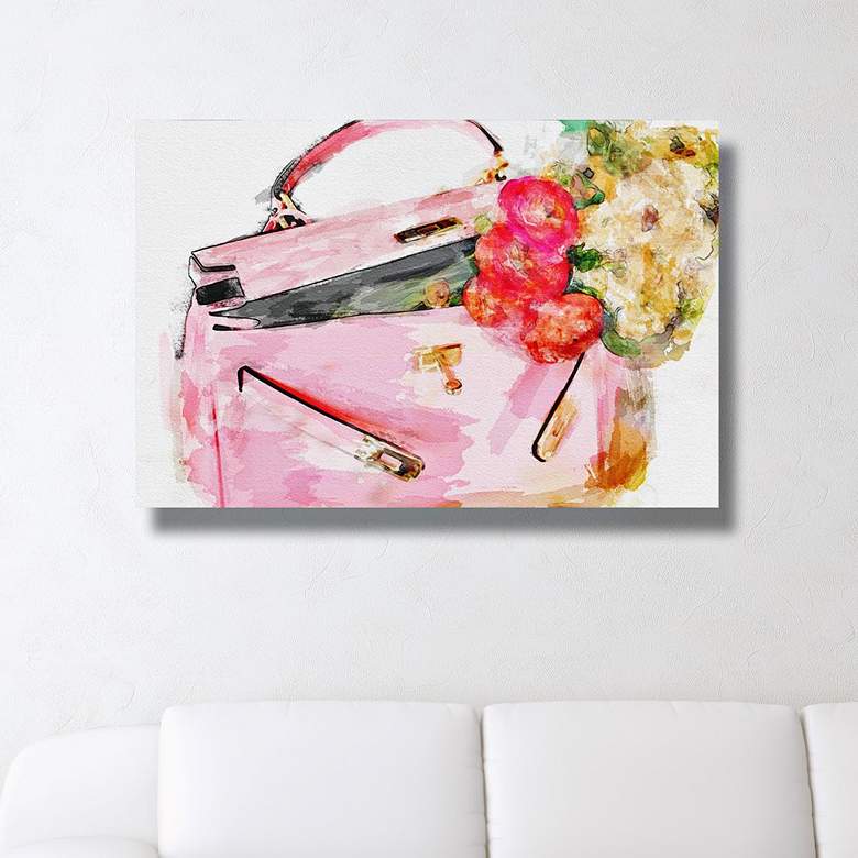 Image 1 Oliver Gal Blooming Love 15" Wide Canvas Wall Art