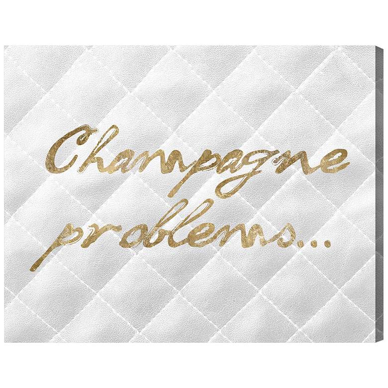 Image 1 Oliver Gal Champagne Issues Quilted 16 inch Wide Canvas Wall Art