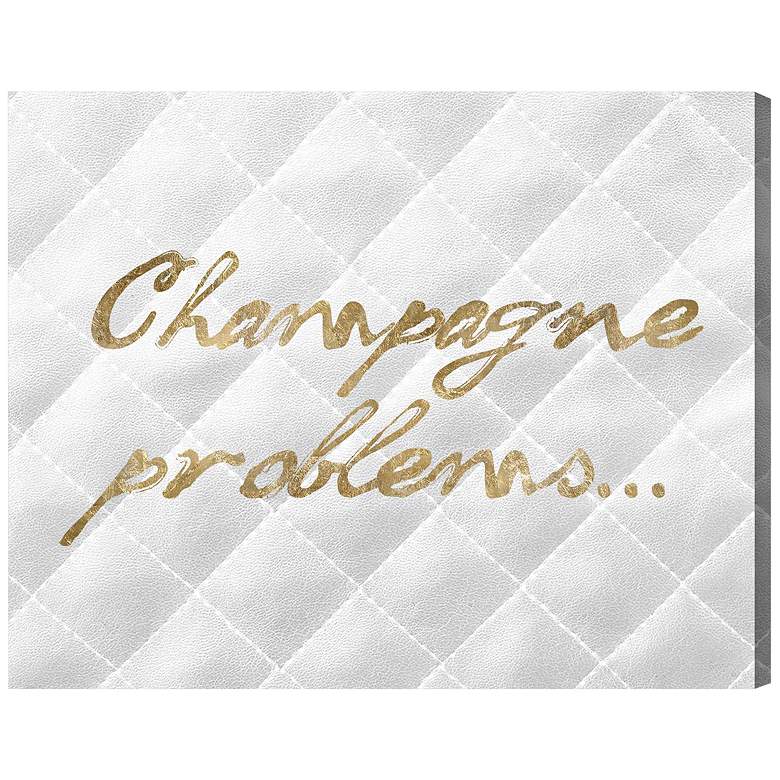 Image 1 Oliver Gal Champagne Issues Quilted 16" Wide Canvas Wall Art