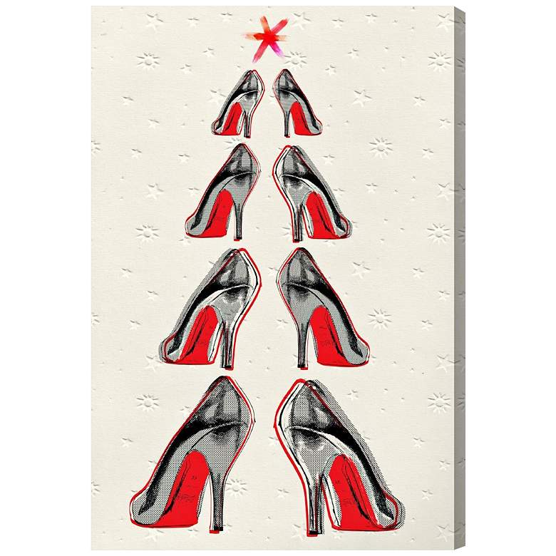 Oliver Gal Christmas Tree 2013 15&quot; High Canvas Wall Art