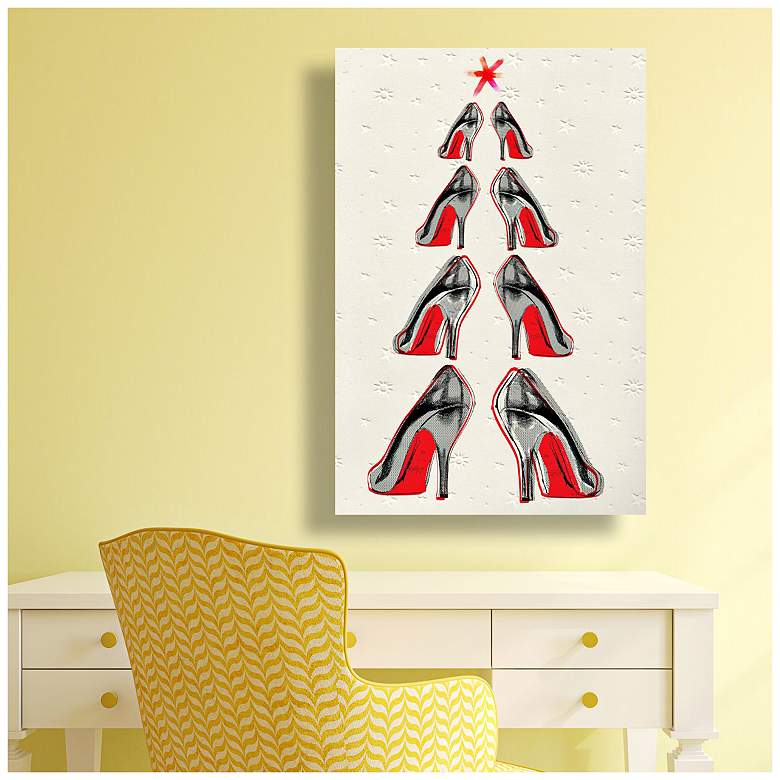 Image 2 Oliver Gal Christmas Tree 2013 15 inch High Canvas Wall Art more views