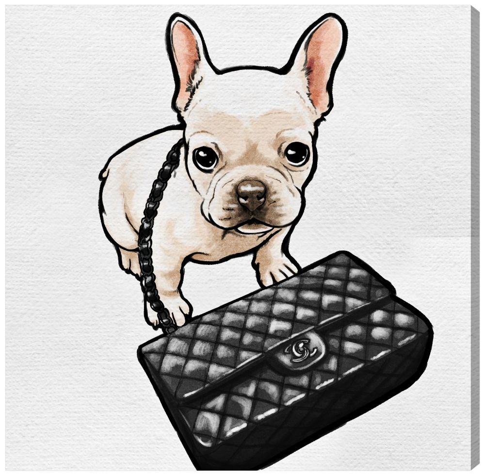 Oliver Gal Glam Frenchie Canvas Art Collection Macy's