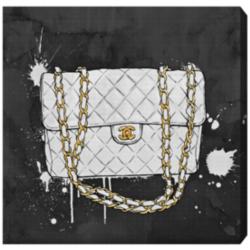 Oliver Gal Everything But My White Bag Canvas Wall Art