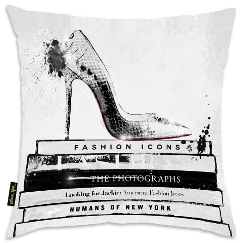 Image 1 Oliver Gal Fashion Icons Velvet 18 inch Square Decorative Pillow