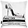 Oliver Gal Fashion Icons Velvet 18" Square Decorative Pillow