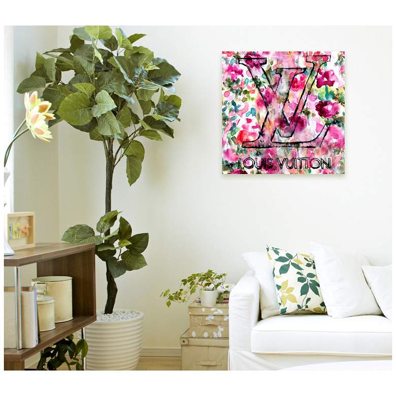 Image 2 Oliver Gal LV Garden 12 inch Square Canvas Wall Art more views