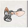 Oliver Gal My Classy Shoes 12" Square Canvas Wall Art