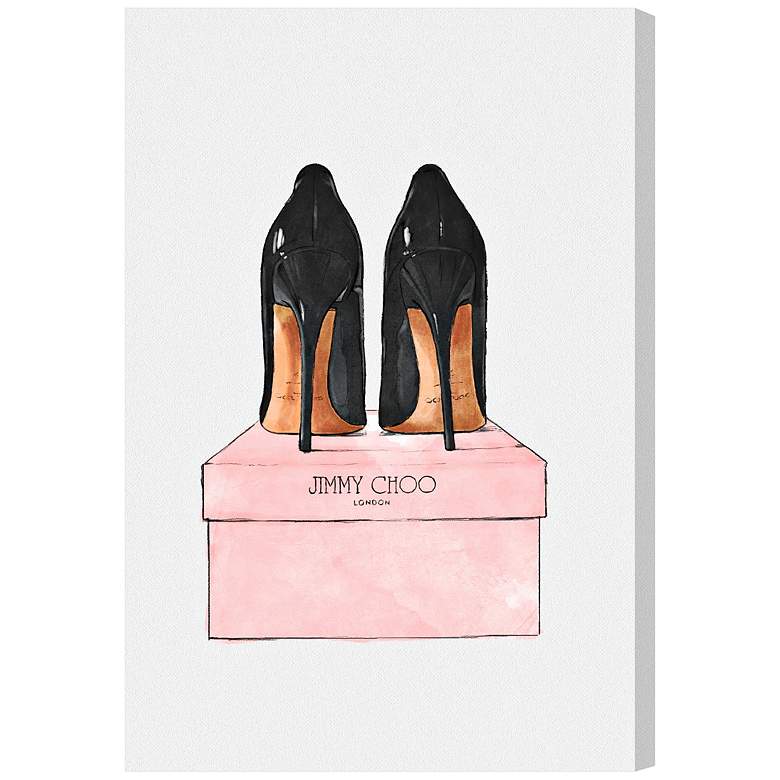 Image 1 Oliver Gal Night Out Stilettos 15" High Canvas Wall Art