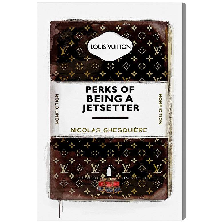 Oliver Gal Perks of Being A Jetsetter 15&quot;H Canvas Wall Art