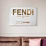 Oliver Gal Rome Road Sign 15" Wide Canvas Wall Art