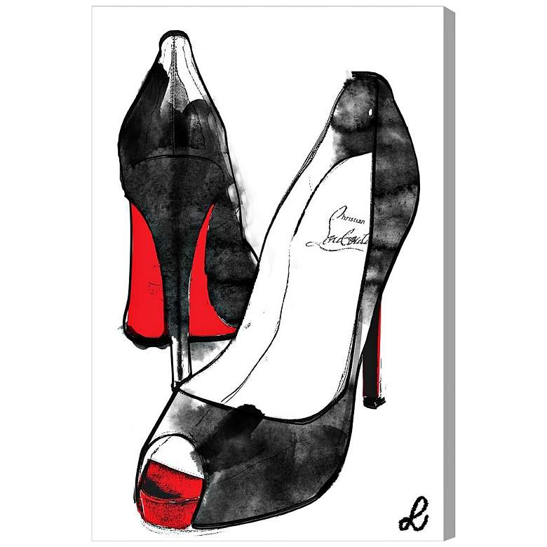 Image 1 Oliver Gal Stilettos 15 inch High Canvas Wall Art