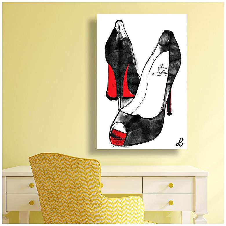Image 2 Oliver Gal Stilettos 15 inch High Canvas Wall Art more views