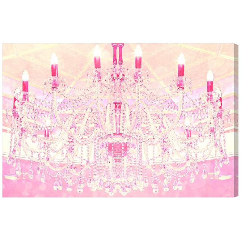 Image 1 Oliver Gal Strawberry Vanilla Lights 15"W Canvas Wall Art