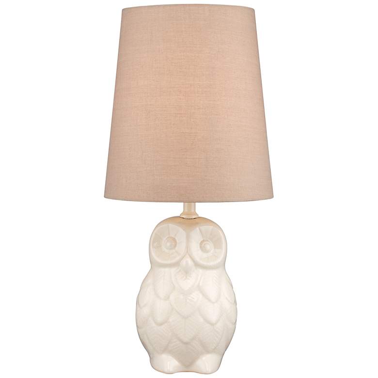 Image 1 Oliver Ivory Ceramic Owl Table Lamp