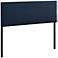 Oliver Navy 10-Square Stitched Fabric Headboard