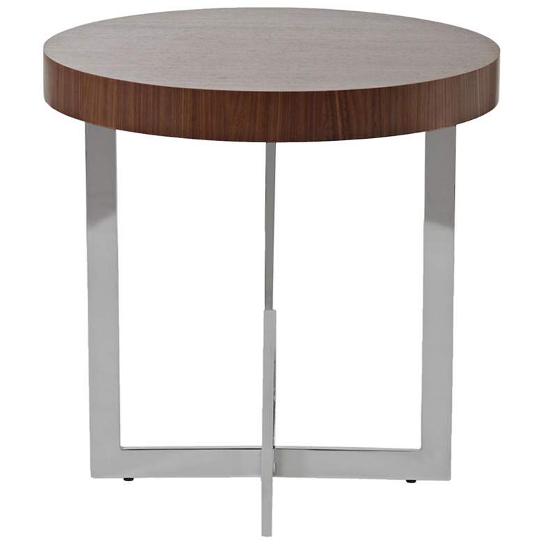 Image 1 Oliver Walnut Wood Side Table