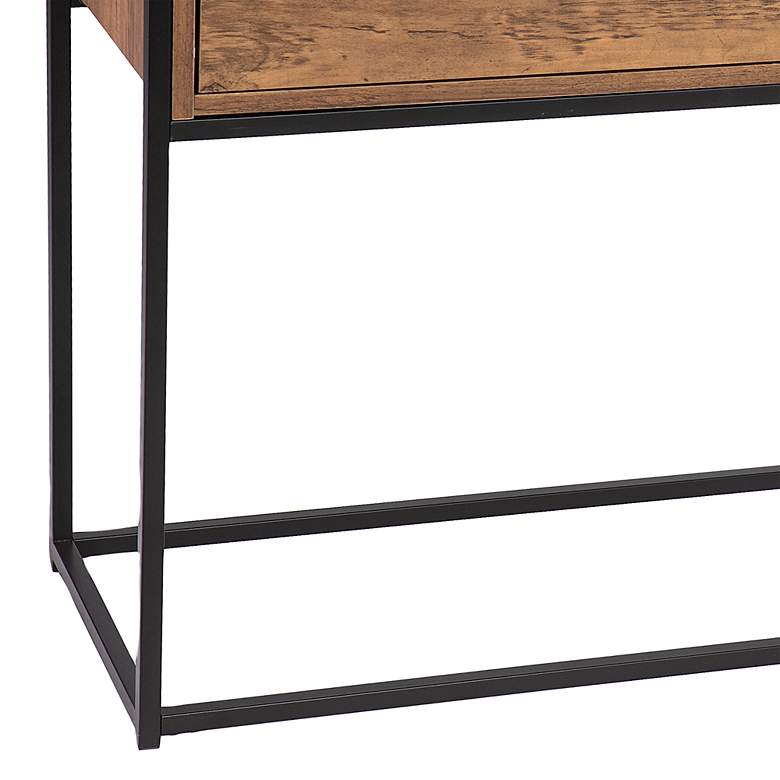 Image 4 Olivern 48" Wide Natural 2-Drawer Console Table more views