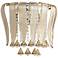 Olivia 12 1/4" Wide Cognac Glass Wall Sconce