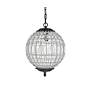 2_Olivia 12" Wide Dark Bronze Crystal Globe Mini Pendant more views