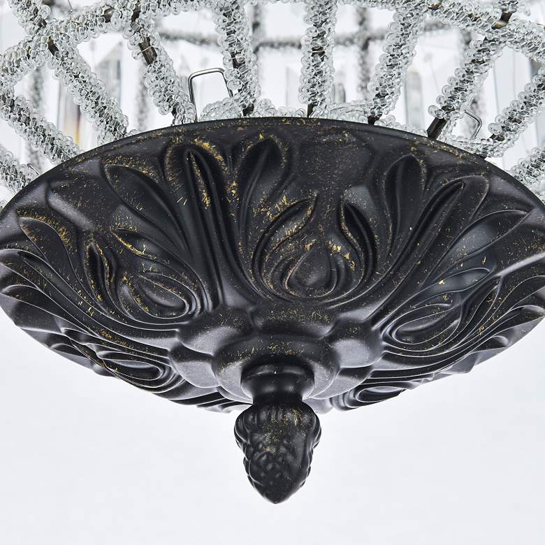 Image 4 Olivia 12" Wide Dark Bronze Crystal Globe Mini Pendant more views