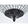 4_Olivia 12" Wide Dark Bronze Crystal Globe Mini Pendant more views