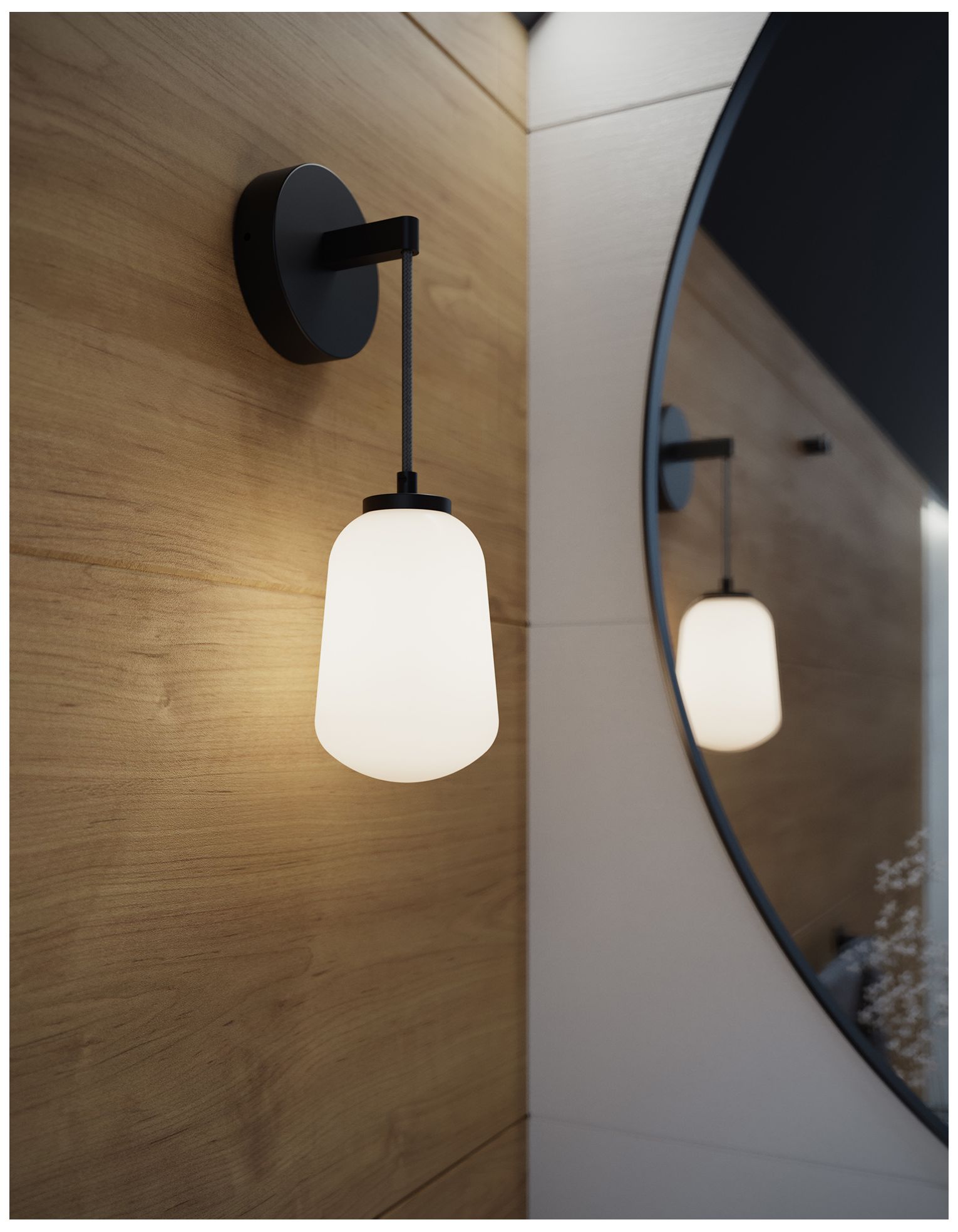 Image 4 Olivia 15.5" High Black LED Wall Sconce more views