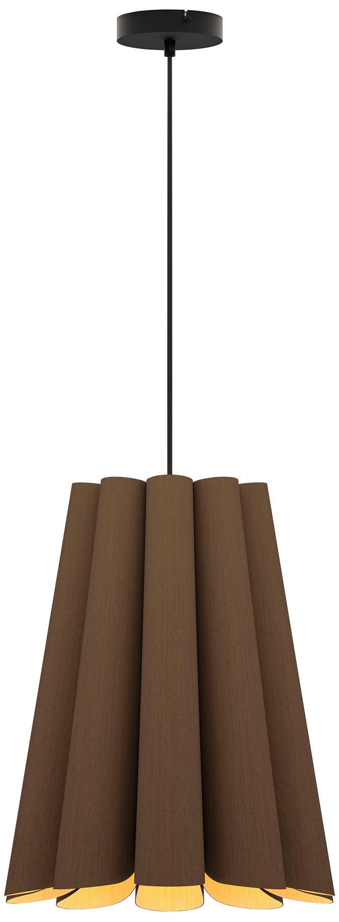 Image 2 Olivia 15.5" Wide Ebony Pendant