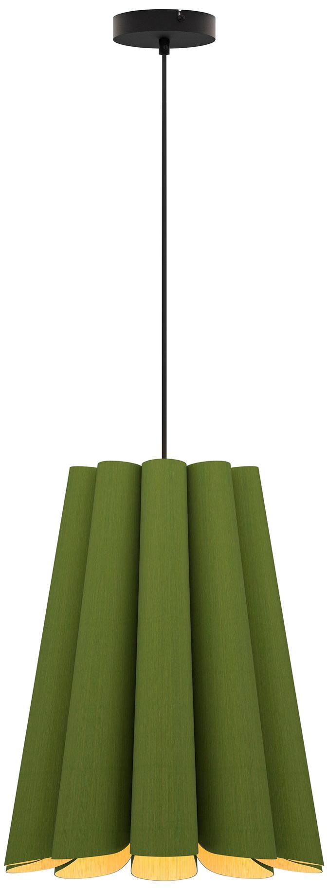 Olivia 15.5" Wide Green Pendant