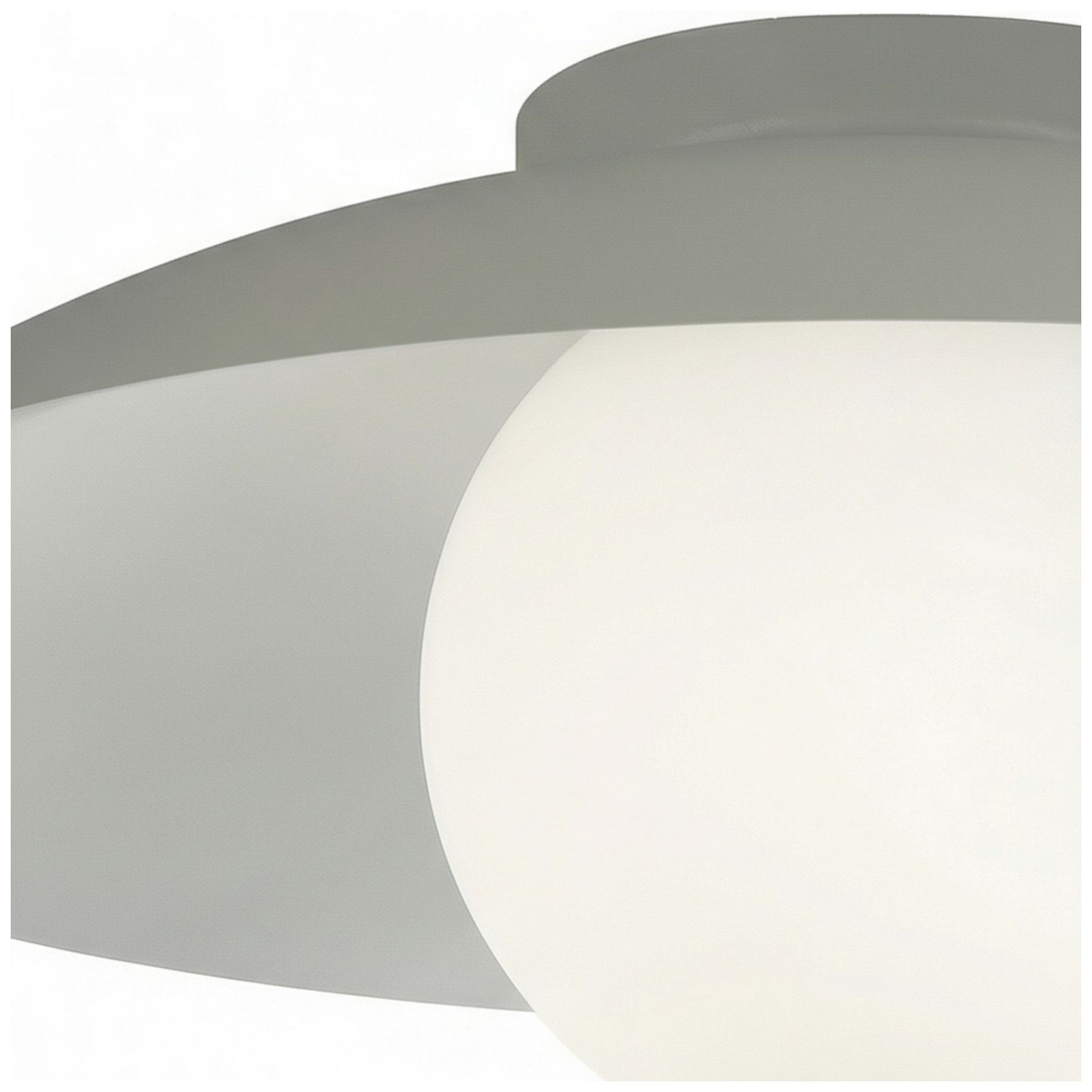 Image 5 Olivia 16" Wide Matte Linen, White Flush Mount more views