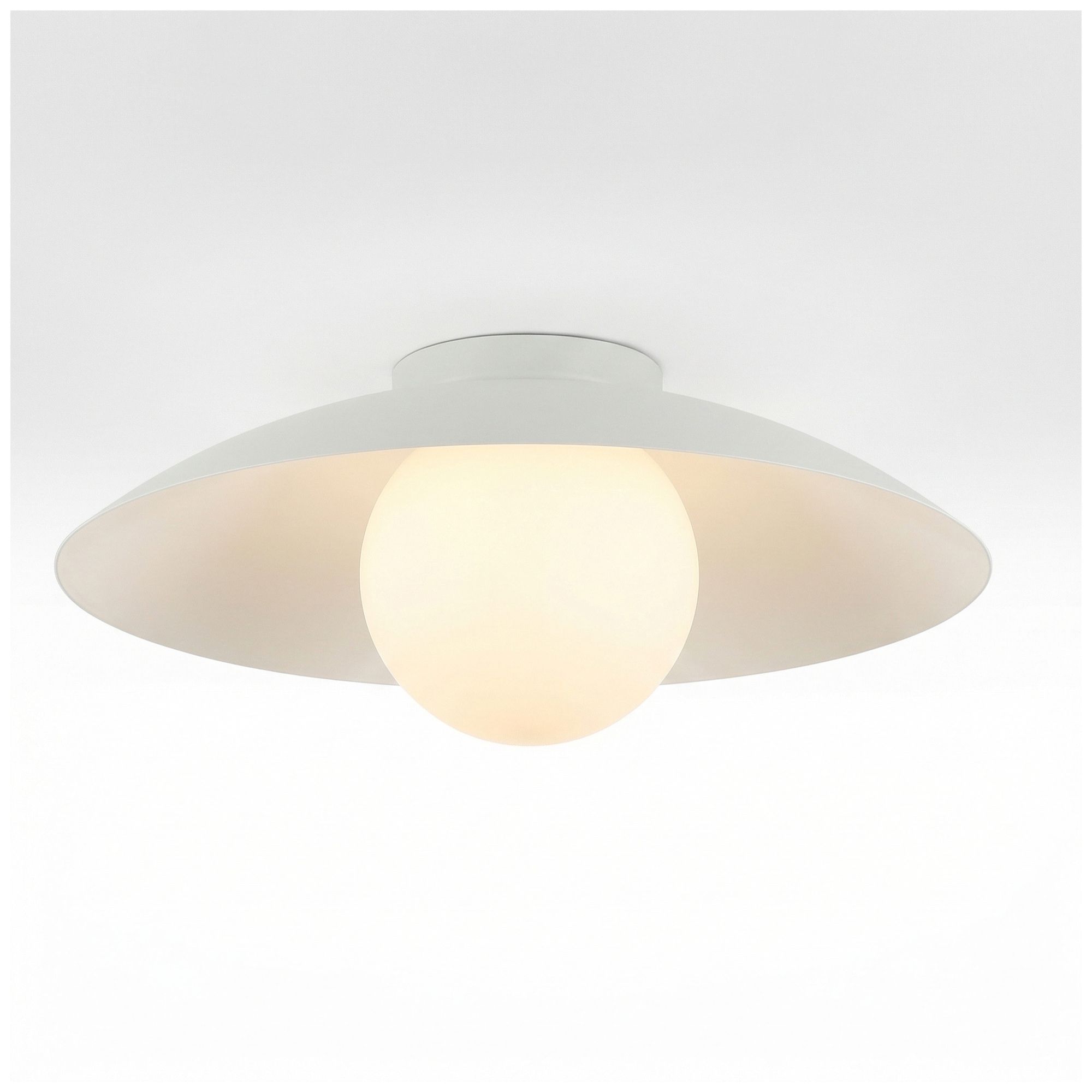 Image 4 Olivia 16" Wide Matte White, White Flush Mount more views