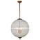 Olivia 24 1/2" Wide French Gold and Crystal Orb Chandelier