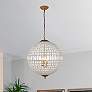 2_Olivia 24 1/2" Wide French Gold and Crystal Orb Chandelier